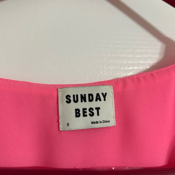 Sunday Best Vibrant Pink High Low Dress - Picture 2 of 3